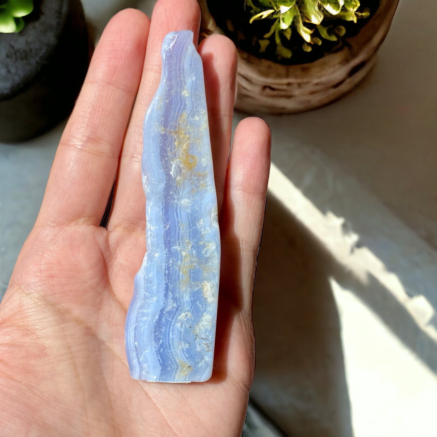 Blue Lace Agate Slice