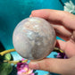 Moody Pastel Flower Agate sphere