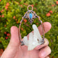 "Elven Princess" Labradorite & Chalcedony Copper electro-formed Pendant