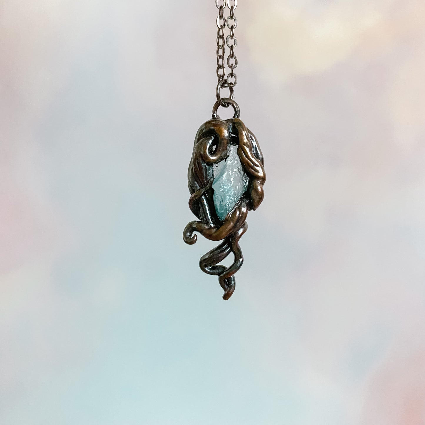 Bog witch Style Copper electro-formed Pendants