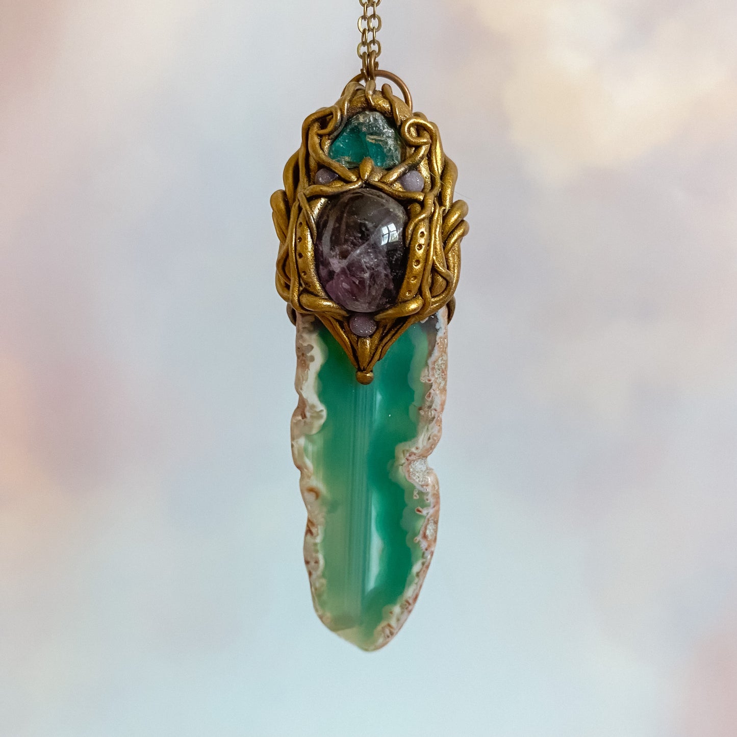 Gift of Poseidon Hand sculpted pendant