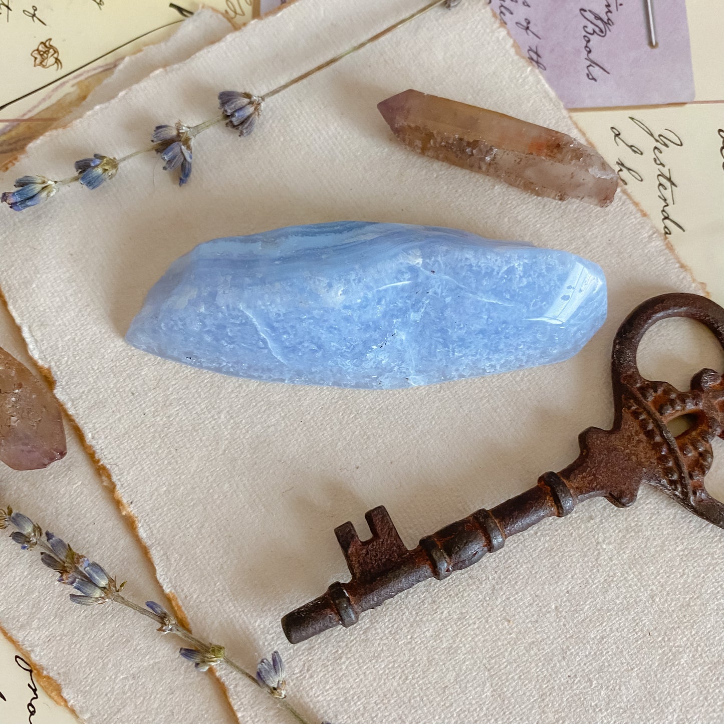 Blue Lace Agate Slice