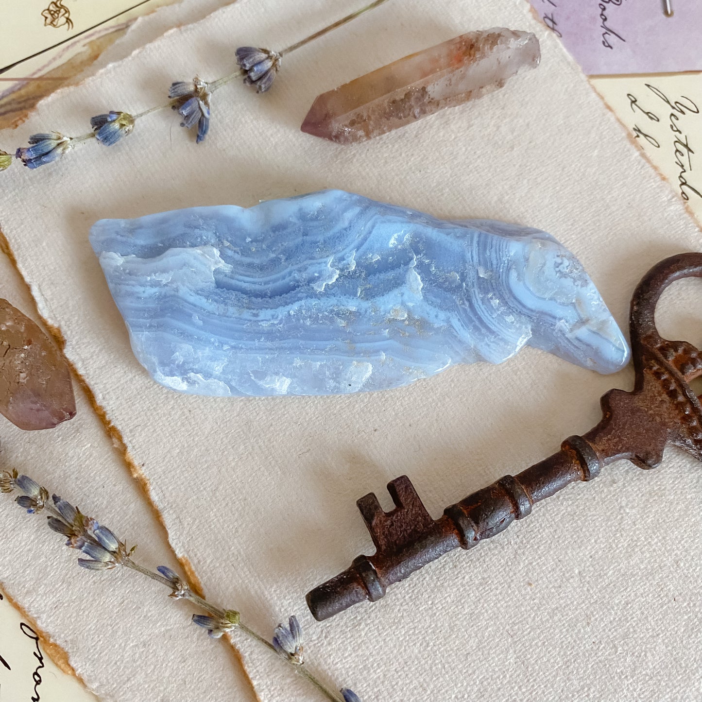 Blue Lace Agate Slice