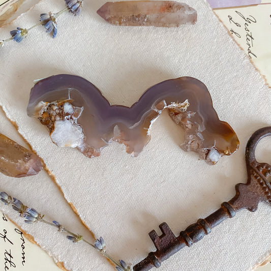 Unique Flower agate Slice