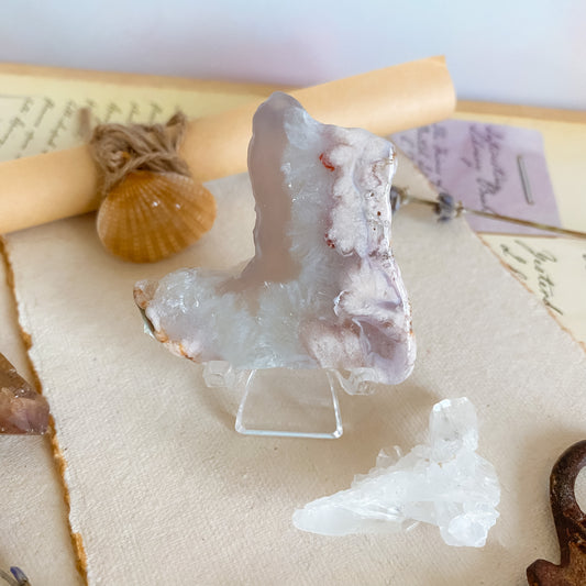 Flower agate Slice