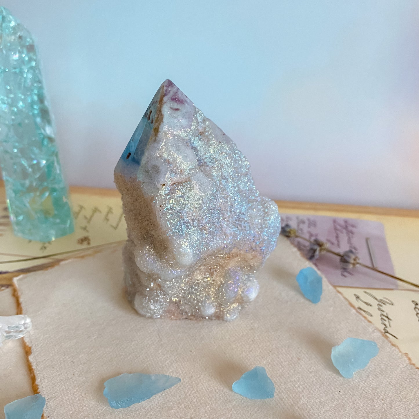 Druzy Aura Sphalerite Tower