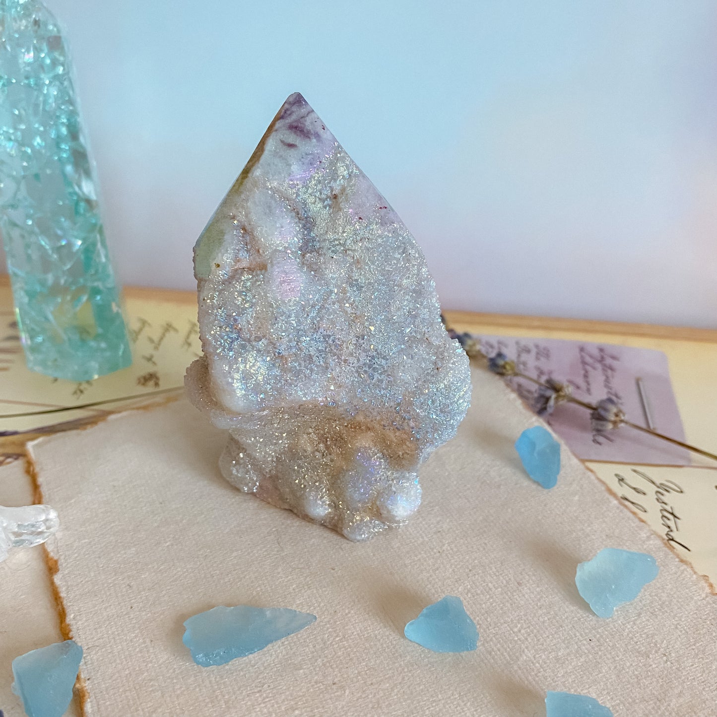 Druzy Aura Sphalerite Tower