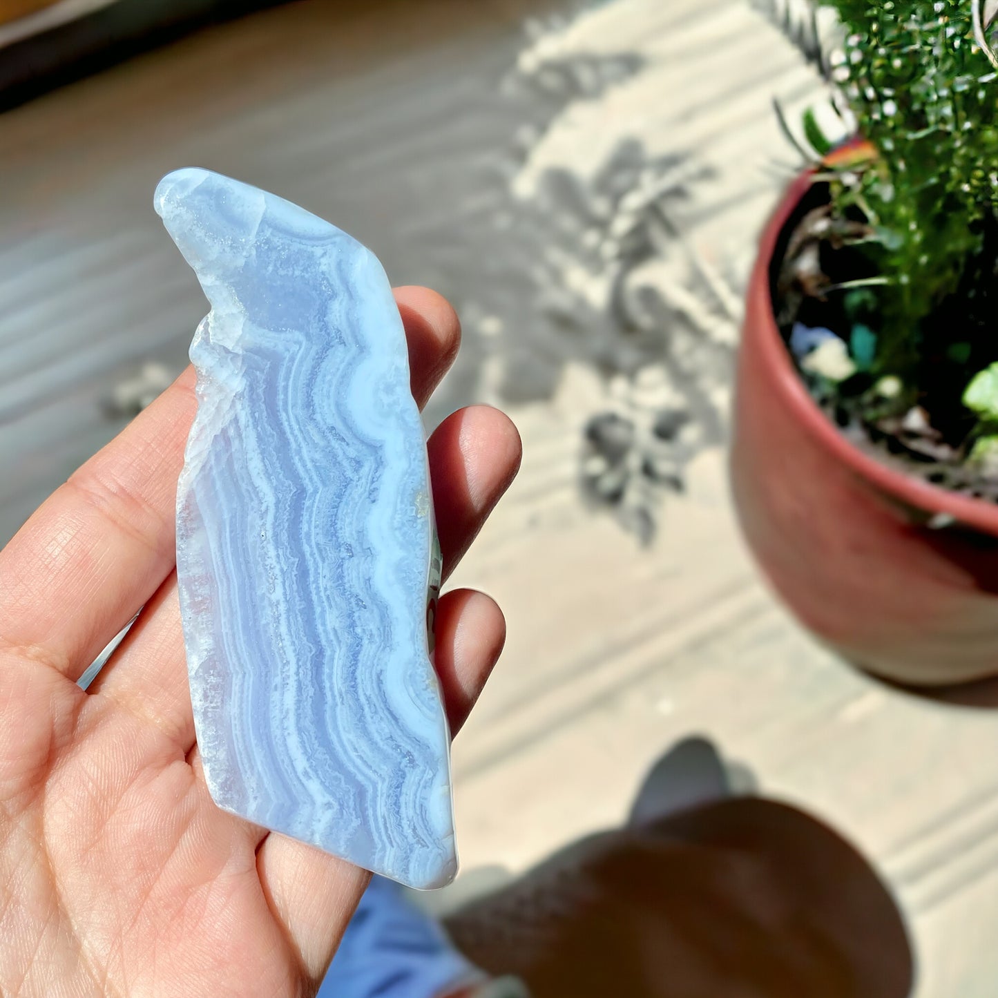 Blue Lace Agate Slice