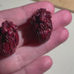 "Bloody Valentine" hand-sculpted anatomical heart pendant.